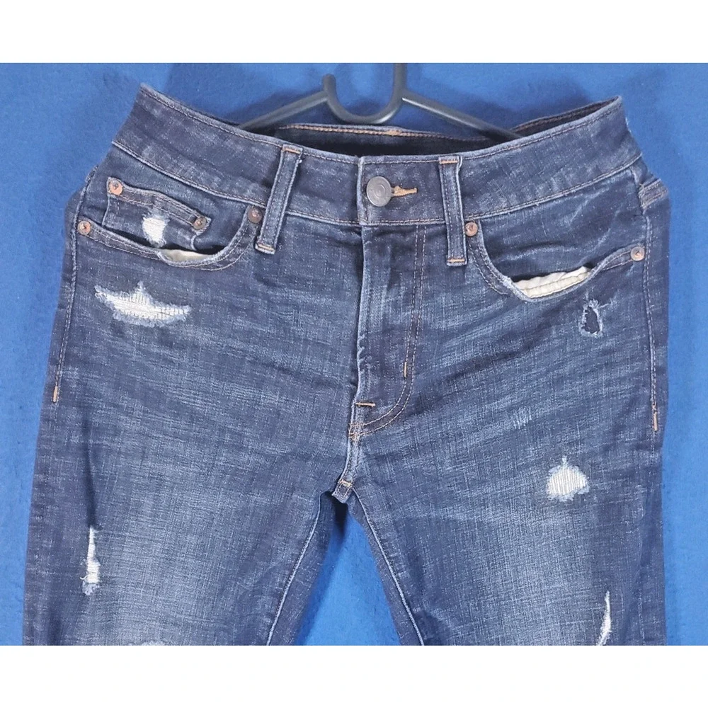 American Eagle Ne(x)t Level Flex Skinny Distressed Women's Denim Jeans Size 28 - Picture 2 of 16